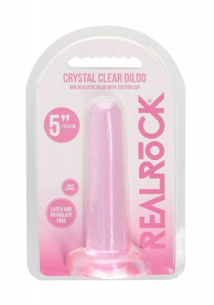 Gładkie Dildo Korek Analny Na Przyssawce Różowy 13 Cm