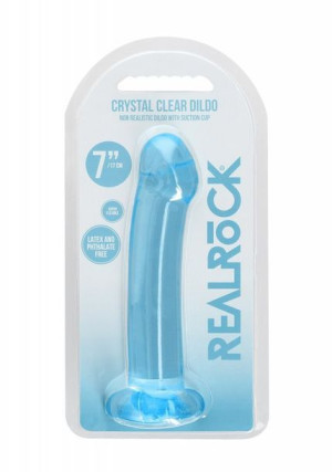 Realistyczne Dildo Analne Na Przyssawce Niebieskie 17,8 Cm