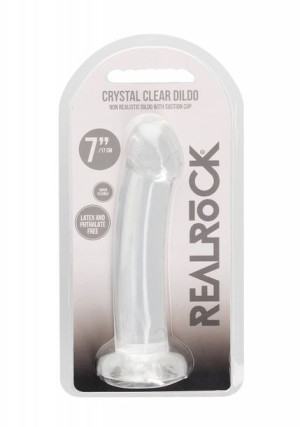 Realistyczne Dildo Analne Na Przyssawce Transparentne 17,8 Cm