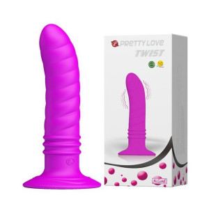 Wibrujący Korek Analny Z Przyssawką Pretty Love Twist