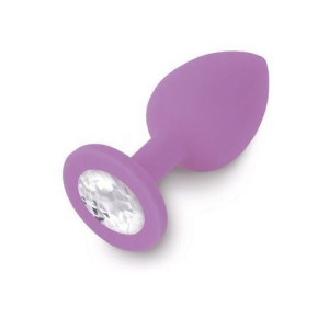Fioletowy Klasyczny Korek Analny Wtyczka Plug Z Kryształem Penetrator