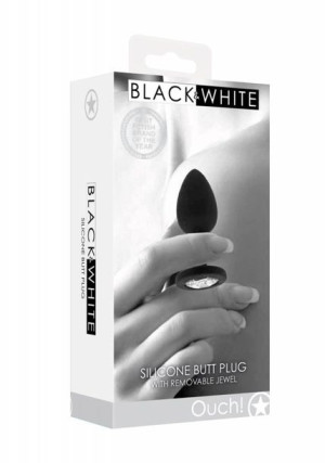 Elegancki Silikonowy Korek Analny Z Diamentem Wtyczka Plug