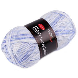 Włóczka Elen Baby Batik 100 G - Niebieska Cieniowana