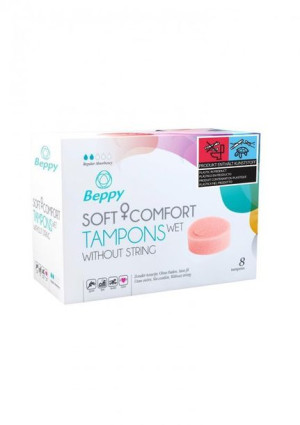 Tampony Bez Sznurka Beppy Comfort Wet 8 Szt
