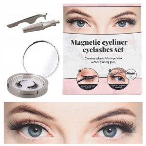 Rzęsy Magnetyczne Zestaw Eyeliner + Pęseta