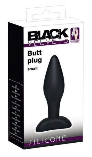 Mały Czarny Plug Analny Zatyczka Korek Do Anusa