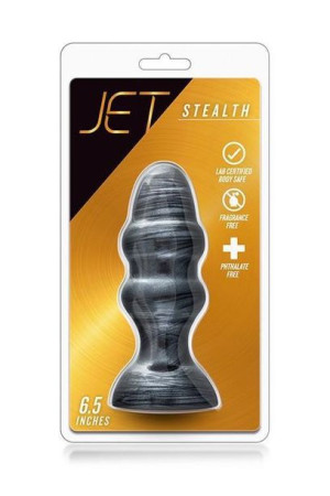 Żebrowany Korek Analny Zatyczka Plug Na Przyssawce