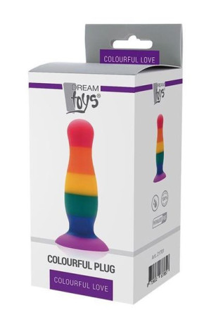 Kolorowy Korek Analny Plug Zatyczka Na Przyssawce