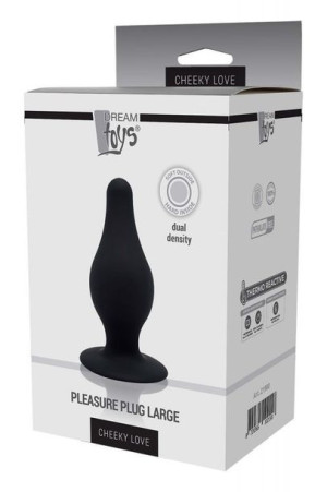 Duży Czarny Korek Analny Łezka Plug Na Przyssawce
