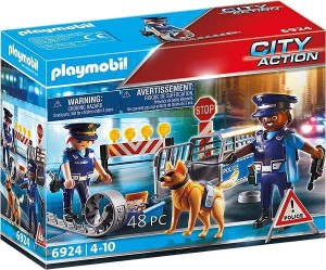 PLAYMOBIL 6924 Blokada Policyjna Ulicy Kolczatki