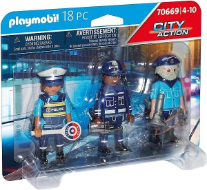 PLAYMOBIL 70669 Zestaw 3 Figurek Policjanci