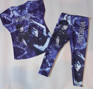 Komplet 2cz WEDNESDAY bluzka + legginsy 104