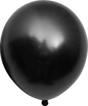Balony Matowe Czarne 25cm 100 szt