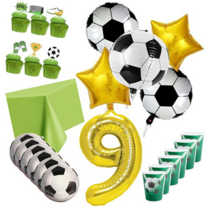 Balony Piłka Nożna Football Urodziny Zestaw