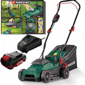 Parkside Kosiarka Akumulatorowa 20v 33cm 32l + 2ah