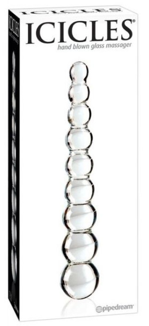 Szklane Dildo Sonda Analna Kulki Do Anusa 22,5 Cm