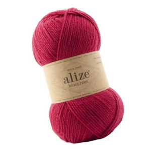 Włóczka Alize Wooltime - 740 Poziomkowy WEŁNA