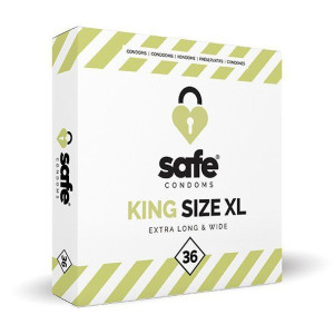 Prezerwatywy Safe Condoms King Size Xl 36 Sztuk