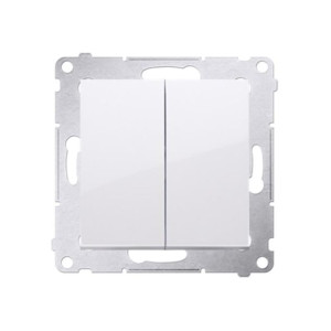 Simon 54 Premium biały - przycisk podwójny zwierny DP2.01/11