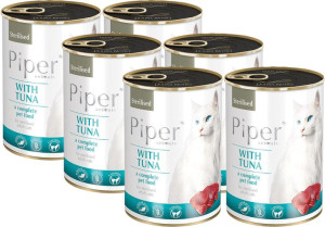 Mokra karma dla kota po sterylizacji DOLINA NOTECI Piper 400g TUŃCZYK 6szt.