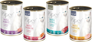 Mokra karma dla kota DOLINA NOTECI Piper 400g MIX 4szt.