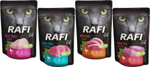 Mokra karma dla kota DOLINA NOTECI Rafi Cat 100g MIX 4szt.