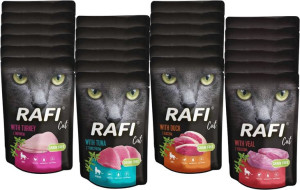 Mokra karma dla kota DOLINA NOTECI Rafi Cat 100g MIX 24szt.