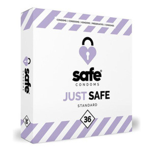Prezerwatywy Klasyczne Safe Condoms Just Safe Standard 36 Sztuk