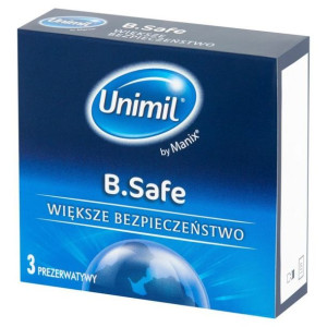 Prezerwatywy Grubsze Unimil B.safe 3 Sztuki
