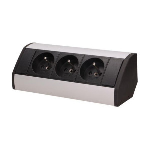 Gniazdo meblowe 3x250V OR-GM-9001/B-G