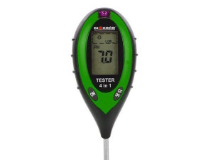 Bioogród - Elektroniczny tester podłoża 4w1 miernik pH gleby