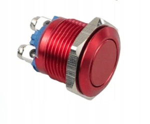 PRZYCISK przełącznik na panel 16mm metalowy 230v