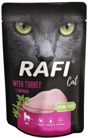 Mokra karma dla kota DOLINA NOTECI Rafi Cat 100g z INDYKIEM