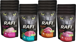 Mokra karma dla kota DOLINA NOTECI Rafi Cat 100g MIX 16szt.