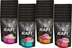 Mokra karma dla kota DOLINA NOTECI Rafi Cat 100g MIX 28szt.
