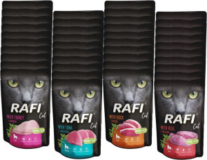 Mokra karma dla kota DOLINA NOTECI Rafi Cat 100g MIX 40szt.