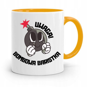 Dla Baristy Baristki Kawiarki Kubek Żółty Prezent