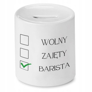 Dla Baristy Prezent Skarbonka Wolny Zajęty