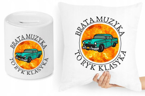 Dla Brata Zestaw Poduszka + Skarbonka Prezent