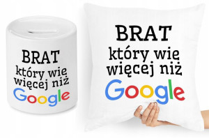 Dla Brata Zestaw Poduszka + Skarbonka Prezent