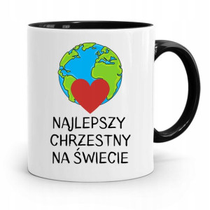 Dla Chrzestnego Chrzestnej Kubek Czarny Na Prezent