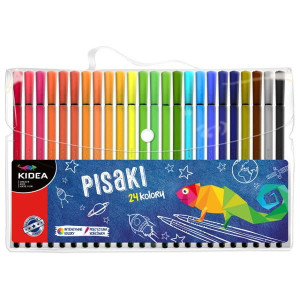 Pisaki w etui 24 kolory Kidea