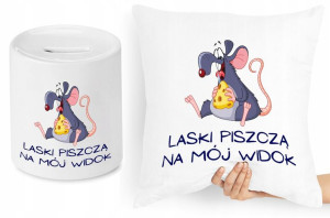 Dla Chłopaka Zestaw Poduszka + Skarbonka Prezent