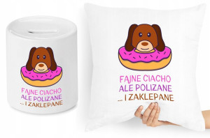 Dla Chłopaka Zestaw Poduszka + Skarbonka Prezent