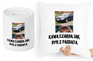 Dla Chłopaka Zestaw Poduszka + Skarbonka Prezent