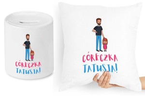 Dla Córki Zestaw Poduszka + Skarbonka Prezent