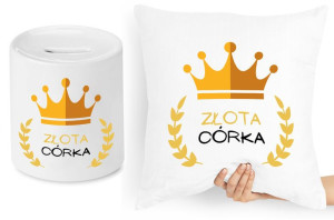 Dla Córki Zestaw Poduszka + Skarbonka Prezent