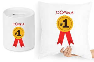 Dla Córki Zestaw Poduszka + Skarbonka Prezent