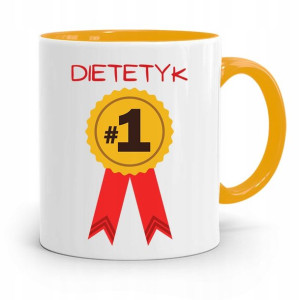 Dla Dietetyka Dietetyczki Kubek Żółty Na Prezent