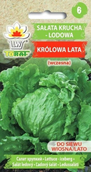 Nasiona sałaty lodowej Królowa Lata 1 g